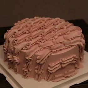 8寸定制蛋糕（覆盆子荔枝玫瑰）