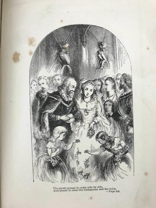 1878年 蒲柏诗集 约10余幅版画插图 漆布精装32开 商品图11