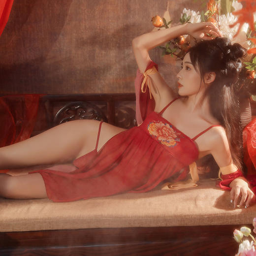 【古韵牡丹】飘逸 舞袖 性感情趣 内衣 汉服 古风 情趣内衣 型号：6884 商品图7