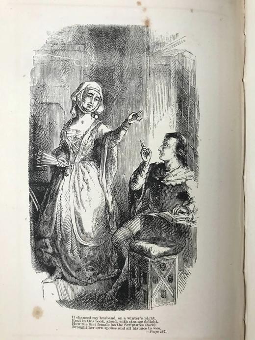 1878年 蒲柏诗集 约10余幅版画插图 漆布精装32开 商品图12