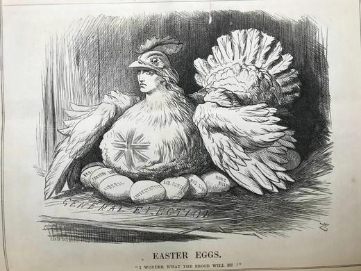 含藏书票！1880年 英国讽刺漫画杂志《笨拙》 数百幅插图 漆布精装16开 商品图6