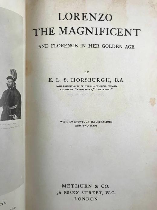 1908年 洛伦佐与佛罗伦萨的黄金时代 24幅插图 漆布精装大32开 商品图2