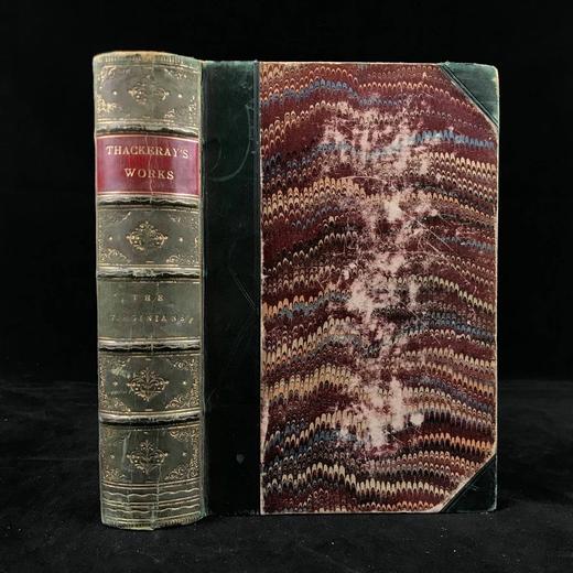 含藏书票！1878年 萨克雷《弗吉尼亚人》 1幅插图 真皮精装32开 商品图0