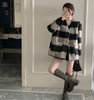 裁缝学苑AX33韩系格子毛呢外套纸样女装新款v领呢子大衣衣服样板 商品缩略图1
