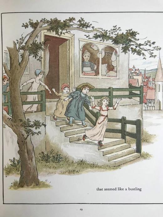 约20世纪早期 哈梅林的吹笛人 凯特·格林纳威约50幅彩色插图 精装16开 商品图10