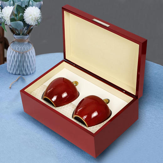 国粹小双【白毫银针•红色】155元一套 /一件12套/双小瓷约装3-4两 商品图1