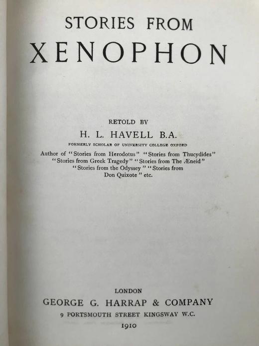 1910年 色诺芬故事集 16幅插图 漆布精装32开 商品图2