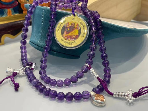 【纯银紫水晶佛珠】搭配限定版法王如意宝佛牌 商品图7