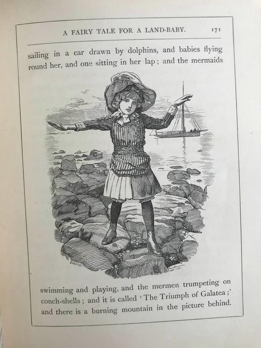 1886年 查尔斯·金斯利《水孩子》 100幅插图 漆布精装大32开 商品图7