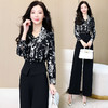 春装新款，印花拼接时尚韩版修身两件套HR-YLFS8817 商品缩略图4