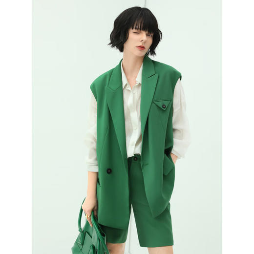 【限时秒杀】COCOBELLA简约时尚百慕大短裤气质通勤OL西装短裤SO504 商品图4