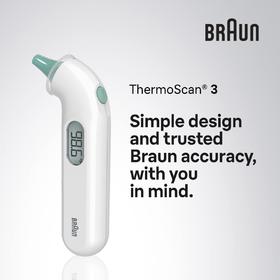Braun博朗 Thermoscan 3 耳温计 儿童、成人都适用￥299直邮到手