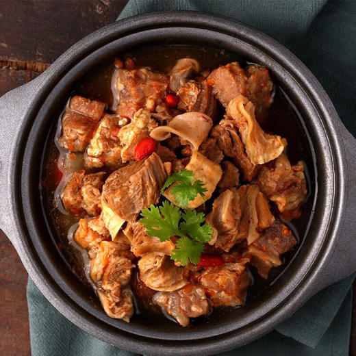 蒙都筋头巴脑牛肉筋锅仔牛肉牛蹄筋加热即食 筋头巴脑400g*3袋 商品图4