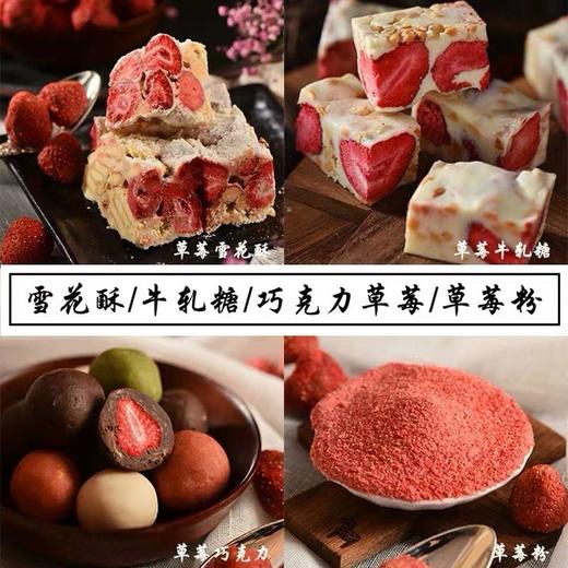 100g/250g 冻干草莓 草莓干 雪花酥牛轧糖草莓巧克力原材料零食 商品图1