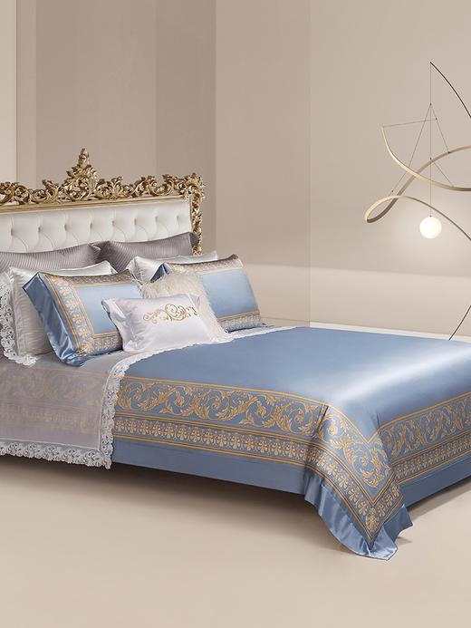 【6F】ROYALCOVER/罗卡芙欧式巴洛克套件真丝数码印花四件套 特尔尼庄园 商品图1