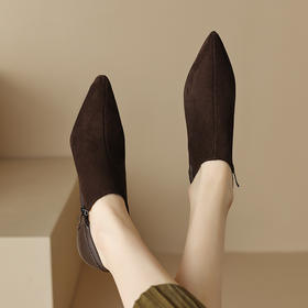 法式复古，细高跟防水台深口单鞋DB-M5569