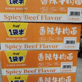 今麦郎一袋半香辣牛肉面131g*24