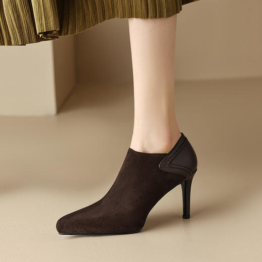 法式复古，细高跟防水台深口单鞋DB-M5569 商品图3