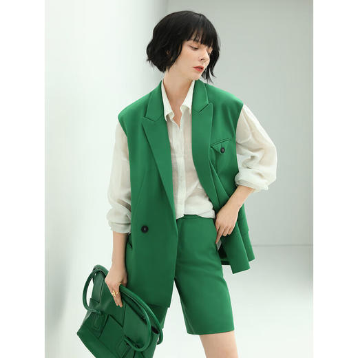 【限时秒杀】COCOBELLA简约时尚百慕大短裤气质通勤OL西装短裤SO504 商品图2