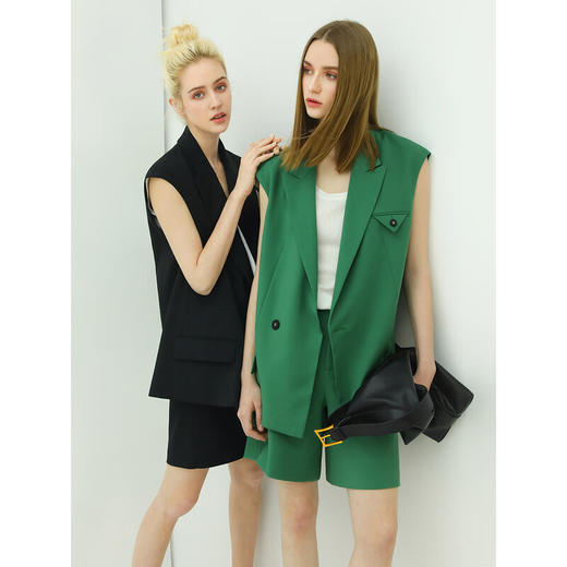 【限时秒杀】COCOBELLA简约时尚百慕大短裤气质通勤OL西装短裤SO504 商品图3