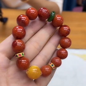 18K南红单圈-顶级火焰纹13