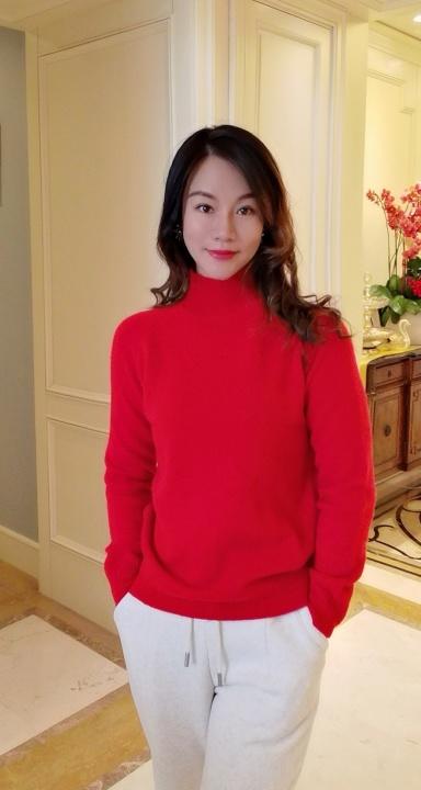 逸红颜 #明月优选 🔥亏本羊绒🔥「柔婉」100意大利进口山羊绒加厚高领羊绒衫, 软糯温暖,不惧降温冷空气 商品图2