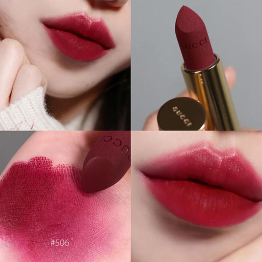 【1.9 大牌再降价】Gucci 系列口红 3.5g 正装(简装 黑盖 23年5月-9月） 商品图7