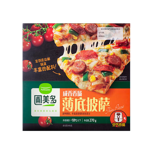 圃美多咸香香肠薄底披萨270g 商品图1