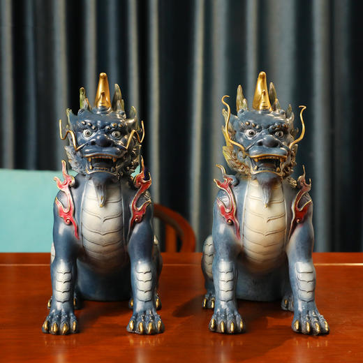 獬豸 公正法兽  铜摆件 商品图2