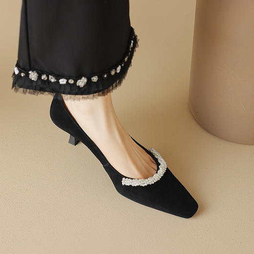 优雅百搭，简约纯色高跟鞋DB-M5570 商品图4