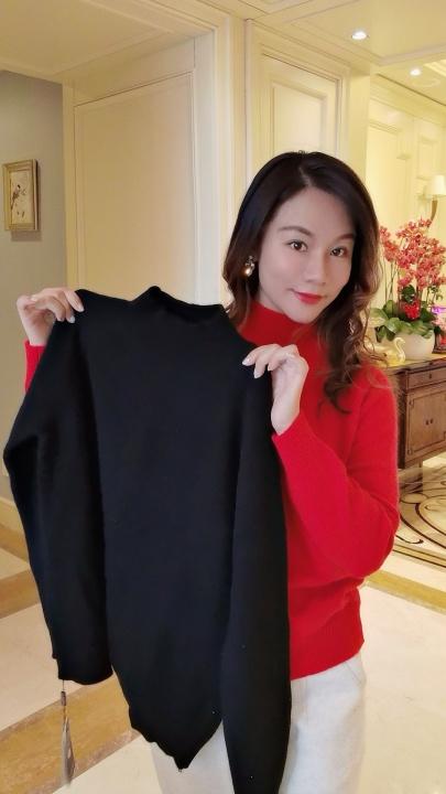 逸红颜 #明月优选 🔥亏本羊绒🔥「柔婉」100意大利进口山羊绒加厚高领羊绒衫, 软糯温暖,不惧降温冷空气 商品图3