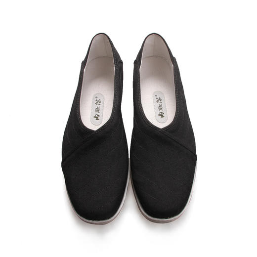 内联升男鞋手工单鞋千层底毛料绗缝边布鞋8122A 商品图5