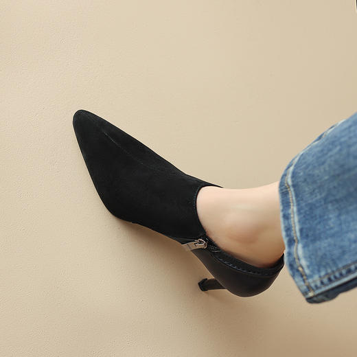 法式复古，细高跟防水台深口单鞋DB-M5569 商品图11