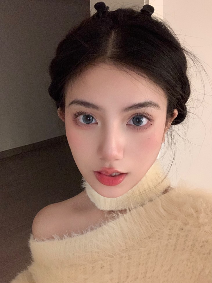 Mliilens美瞳 年抛隐形眼镜 蓝蓝维他命14.5mm 1副/2片-VVCON美瞳网15