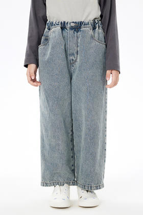 JNBY   23年春款  全棉宽松牛仔九分裤  1N1E11710