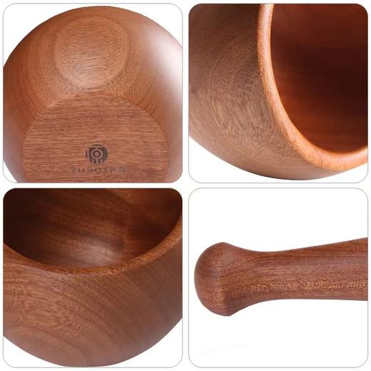 【天然乌檀木】原森太乌檀木实木捣蒜器 天然原木捣蒜器 厨房家用捣蒜器 商品图1