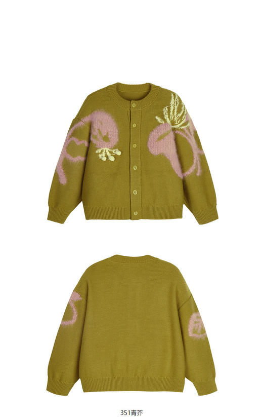 JNBY  23年春款  澳洲羊毛长款开襟毛衫  1N1314660 商品图9