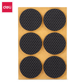 得力30481得力EVA家居保护垫φ3.8cm*4mm厚(黑)(6片/袋)