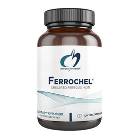 氨基酸螯合铁胶囊 design for health Ferrochel® Iron Chelate caps 120粒/瓶