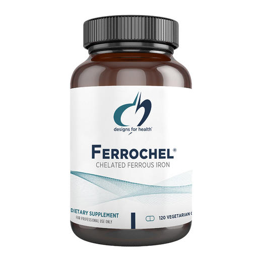 氨基酸螯合铁胶囊 design for health Ferrochel® Iron Chelate caps 120粒/瓶 商品图0