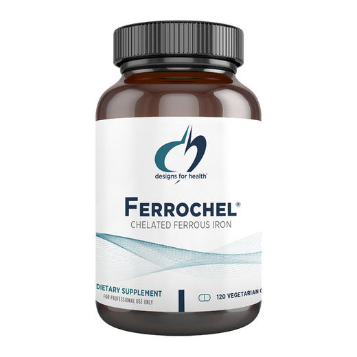【效期至27年6月】氨基酸螯合铁胶囊 design for health Ferrochel® Iron Chelate caps 120粒/瓶 商品图2