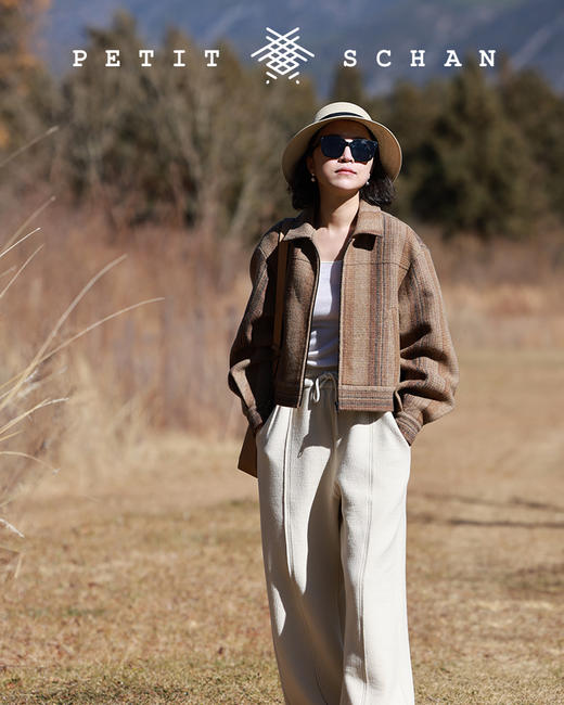 PETIT SCHAN小闪 CLO#177 Mary’s braid 玛丽的辫子 纯羊毛复古野奢风条纹夹克 商品图1