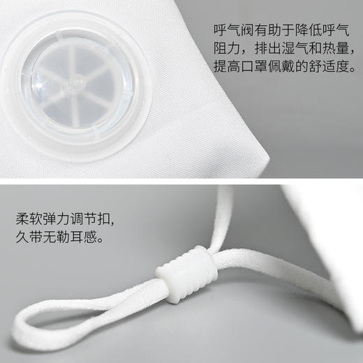 白名单企业Supield素湃呼吸阀口罩水洗纳米膜透气面罩可定制95301 商品图3