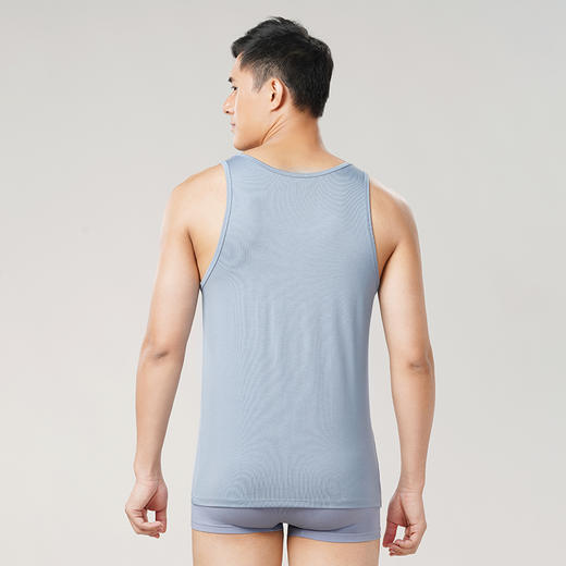 都市丽人基础简约索罗娜窄肩背心男士背心FV35A1 商品图2