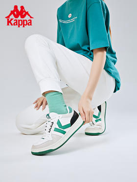 Kappa卡帕板鞋22新男女皮面休闲鞋时尚运动鞋解构小白鞋K0DW5CC17