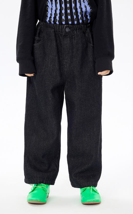 JNBY   23年春款  全棉宽松牛仔九分裤  1N1E11710 商品图3