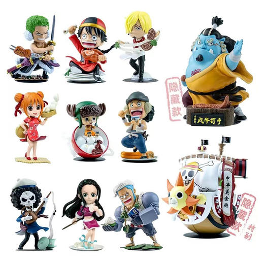 海贼王 中华美食街印章盲盒 8只/盒 盲盒 商品图2