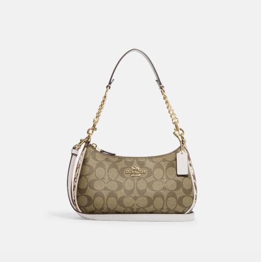 好价！Coach白拼老花腋下包链条包斜挎包 ￥1250直邮到手 商品图0