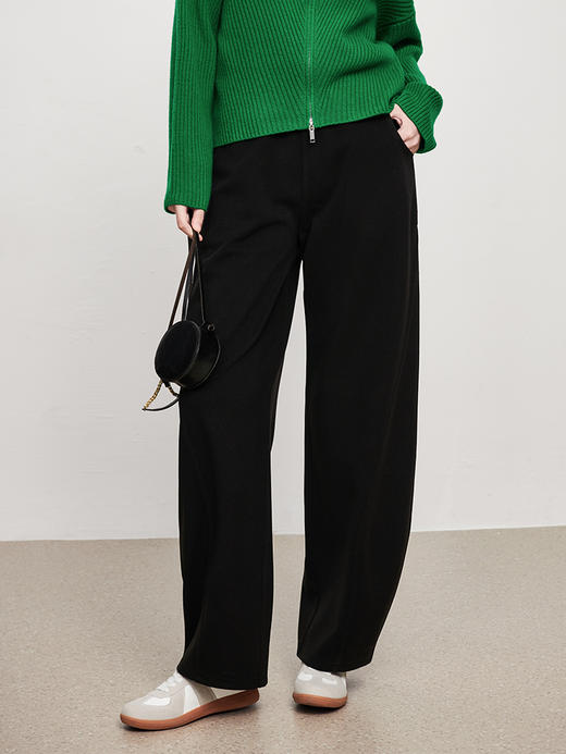 IN AND ON新款高腰阔腿裤女宽松休闲显高显瘦拖地长裤 商品图14