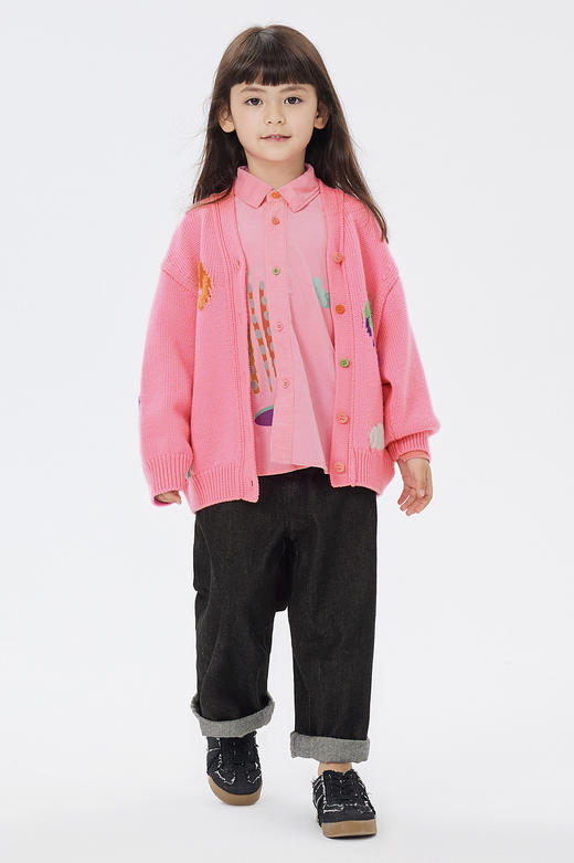 JNBY   23年春款  柔软羊毛短款开襟毛衫  1N1311910 商品图0